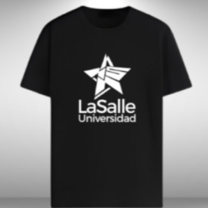 Polo unisex en negro y blanco