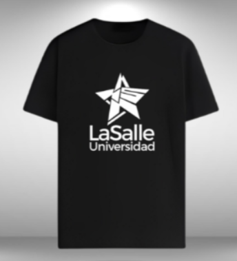 Polo unisex en negro y blanco